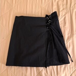 Striped mini skirt
